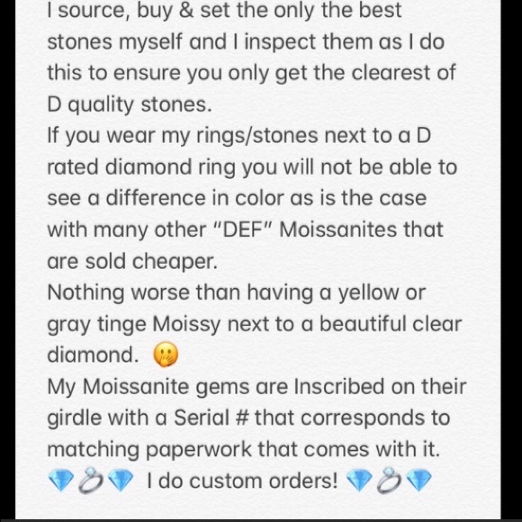 3ct D, VVS1, paperwork, Moissanite Gems - Picture 4 of 8
